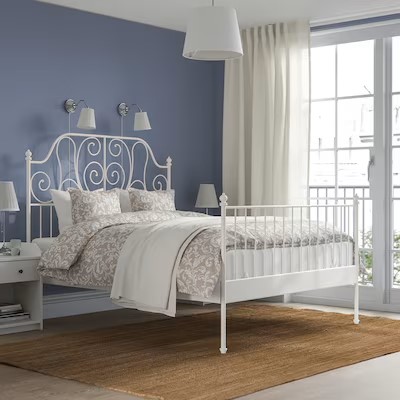 Ikea leirvik queen store bed frame